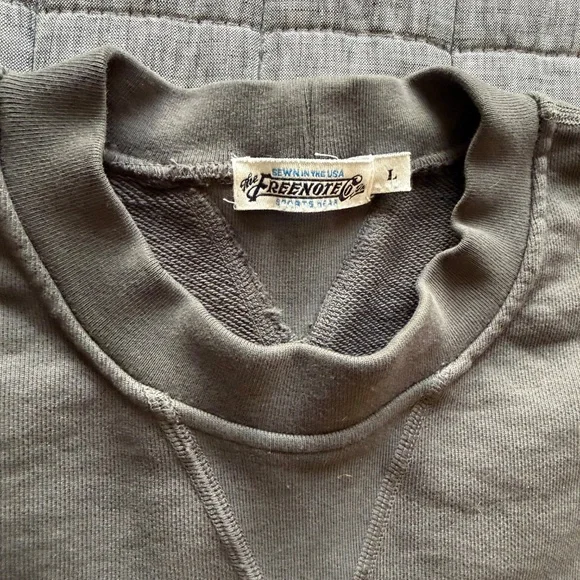 Freenote Cloth Deck Sweatshirt Terry - Midnight Grey - Men's Large